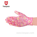 Hespax Lightweight Floral Patterned Non-Slip Housework Glove